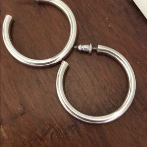 James Avery sterling silver hoop earrings